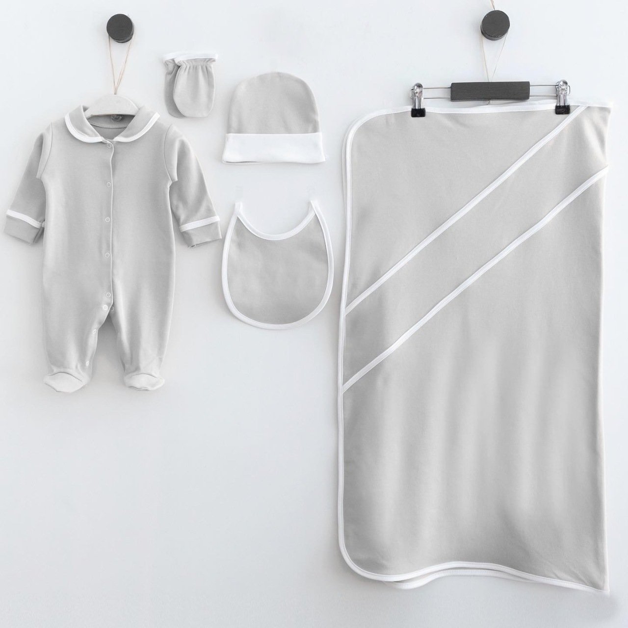 Cotton Satin 5-Piece Hospital Set