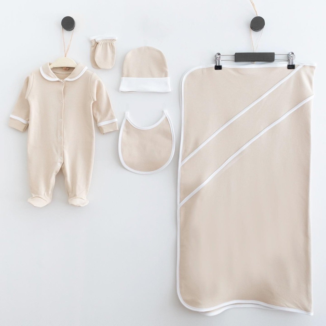 Cotton Satin 5-Piece Hospital Set