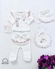 Fırfırella 5’li Hastane Seti Ekru