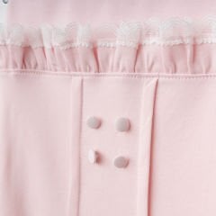Dantelli Düğme Detaylı 10'lu Hastane Seti Pembe